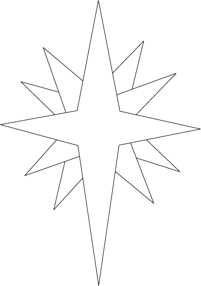 Natal: Desenhos de Estrelas para Colorir